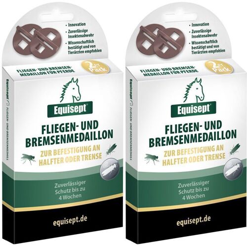 Equisept Fliegen- u.Bremsenmedaillon f.Pferde Doppelpack 2x2 St Sonstige