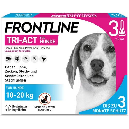 Frontline Tri-Act Lsg.z.Auftropfen f.Hunde 10-20kg 3 St Einzeldosispipetten