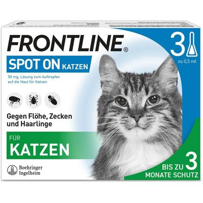 Boehringer Ingelheim VETMEDICA GmbH Frontline Spot on K Lösung f.Katzen - 3 Stück Boehringer Ingelheim VETMEDICA GmbH Frontline Spot on K Lösung f.Katzen - 3 Stück