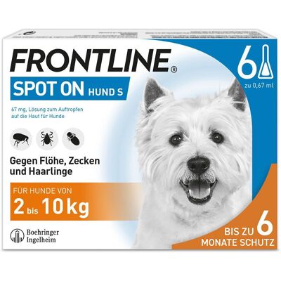 Boehringer Ingelheim VETMEDICA GmbH Frontline Spot on H 10 Lösung für Hunde 6 St Boehringer Ingelheim VETMEDICA GmbH Frontline Spot on H 10 Lösung für Hunde 6 St