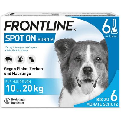 Boehringer Ingelheim VETMEDICA GmbH Frontline Spot on H 20 Lösung für Hunde 6 Stück Boehringer Ingelheim VETMEDICA GmbH Frontline Spot on H 20 Lösung für Hunde 6 Stück