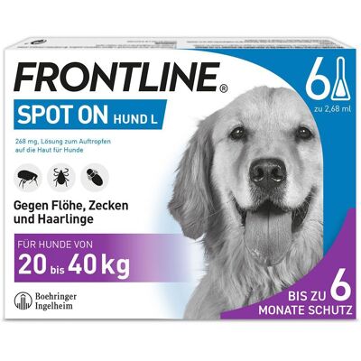 Boehringer Ingelheim VETMEDICA GmbH Frontline Spot on H 40 Lösung für Hunde 6 St Boehringer Ingelheim VETMEDICA GmbH Frontline Spot on H 40 Lösung für Hunde 6 St