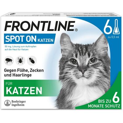 Boehringer Ingelheim Frontline Spot on K Lösung f.Katzen 6 St Boehringer Ingelheim Frontline Spot on K Lösung f.Katzen 6 St