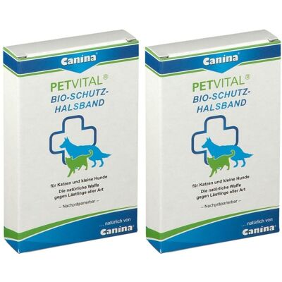 Canina Petvital Bio Schutz Halsband klein 35 cm vet. 2x 2x1 St Canina Petvital Bio Schutz Halsband klein 35 cm vet. 2x 2x1 St