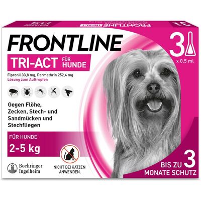 Boehringer Ingelheim VETMEDICA GmbH Frontline Tri-Act Kleine Hunde 2-5kg - Floh- & Zeckentropfen Boehringer Ingelheim VETMEDICA GmbH Frontline Tri-Act Kleine Hunde 2-5kg - Floh- & Zeckentropfen