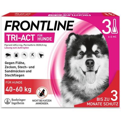 Boehringer Ingelheim Frontline Tri-Act Hund 40-60kg - Floh & Zecken Boehringer Ingelheim Frontline Tri-Act Hund 40-60kg - Floh & Zecken