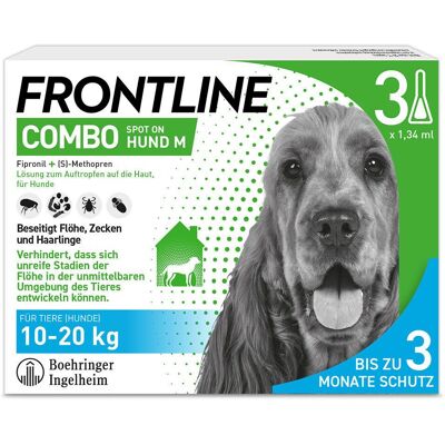 Boehringer Ingelheim VETMEDICA GmbH Frontline Combo Spot on Hund M Lsg.z.Auft.a.Haut - Haustiermedikation Boehringer Ingelheim VETMEDICA GmbH Frontline Combo Spot on Hund M Lsg.z.Auft.a.Haut - Haustiermedikation