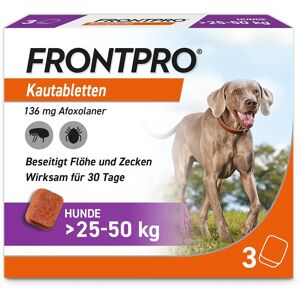 Frontpro 136 mg Kautabletten f.Hunde >25-50 kg 3 St