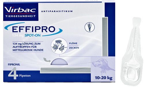 Virbac Effipro® 134 mg Spot-on Hunde M 4 St Lösung