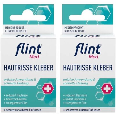 Flint Med Hautrisse Kleber 2x 2x7 ml Flaschen Flint Med Hautrisse Kleber 2x 2x7 ml Flaschen