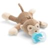 Philips Snuggle Aap met Ultra Soft Fopspeen 0-6 Maanden Scf348/12 1 St Schnuller