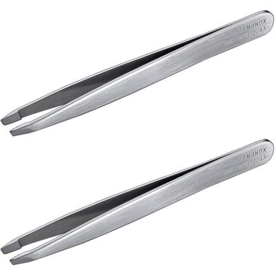 Apoline Pinzette schräg 9,7 cm Inox rostfrei 2x 2x1 St Apoline Pinzette schräg 9,7 cm Inox rostfrei 2x 2x1 St