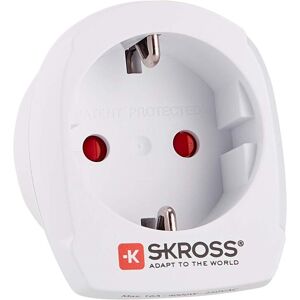 SKROSS EUROPE TO DK Gr.ONESIZE - Reisestecker - weiß