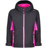 CMP KID G JACKET FIX HOOD DETACHBLE INN.JACKET Kinder Gr.104 - Doppeljacke - schwarz pink-rosa