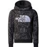 The North Face B DREW PEAK P/O HOODIE PRINT Kinder Gr.M - Kapuzenpullover - schwarz grau