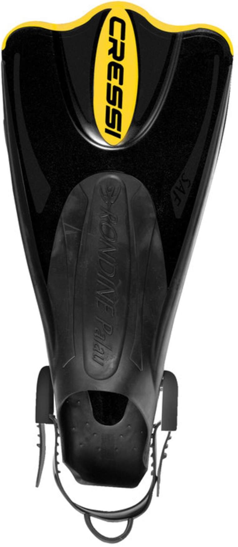 Cressi-Sub PALAU SHORT ADJUSTABLE FIN - Schnorchelausrüstung - schwarz gelb Cressi-Sub PALAU SHORT ADJUSTABLE FIN - Schnorchelausrüstung - schwarz gelb