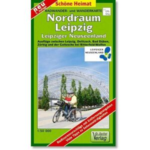 Radwander- und Wanderkarte Nordraum Leipzig 1 : 50 000 -  Wanderkarten und Winterkarten