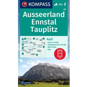 KOMPASS WANDERKARTE 68 AUSSEERLAND, ENNSTAL, TAUPLITZ -  Wanderkarten und Winterkarten