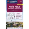 KOMPASS Fahrradkarte Kreis Kleve mit Geldern, Moers, Venlo 1:50.000, FK 3213 -  Fahrradkarten