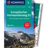 KOMPASS WANDERFÜHRER EUROPÄISCHER FERNWANDERWEG E5 -  Wanderführer Mitteleuropa - Deutschland Italien Fernwanderwege Österreich