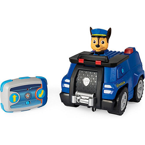 Spin Master PAW Patrol Ferngesteuertes Polizeiauto mit Chase - Figur, RC Fahrzeug in blau