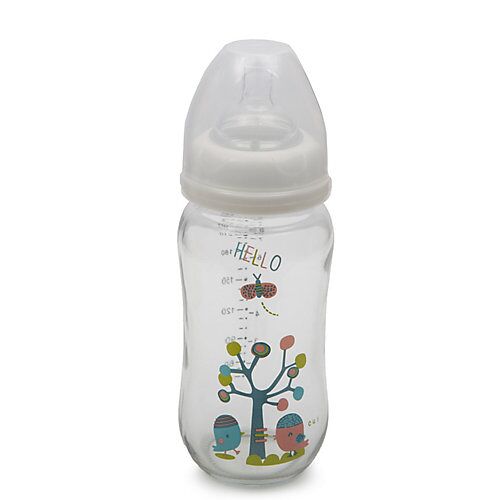 MONI Babyglasflasche B0468 Babyflaschen weiß