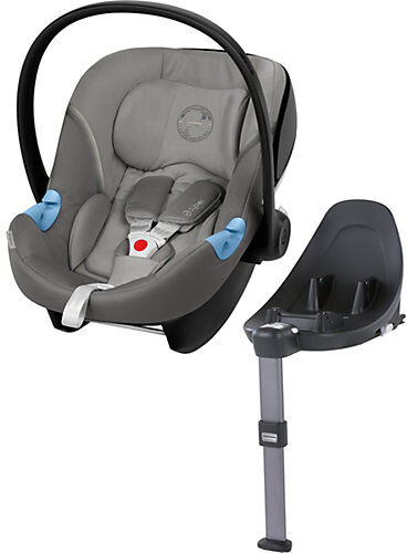 CYBEX Babyschale Aton M inkl. Base M, Gold-Line, Soho Grey grau