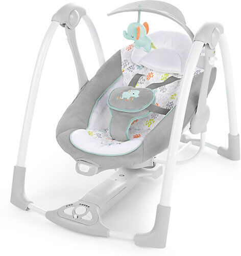 Kids II PowerAdapt ConvertMe 2 in 1 Schaukel und Sitz - Wimberly grau