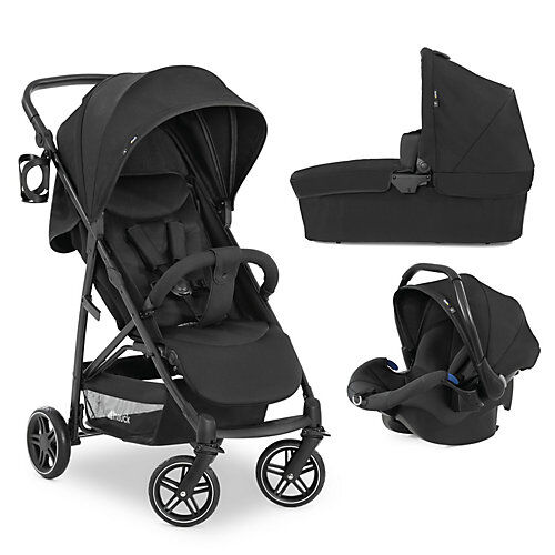 Hauck Kombi Kinderwagen Rapid 4R Plus Trioset, Black schwarz