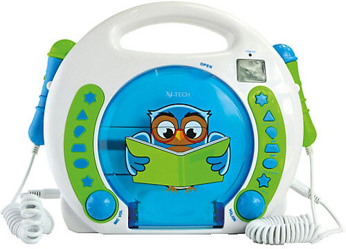 X4-TECH Kinder CD-Player Bobby Joey Lese Eule