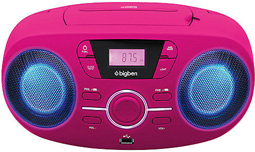 bigben CD-Player mit Radio CD61 (pink)