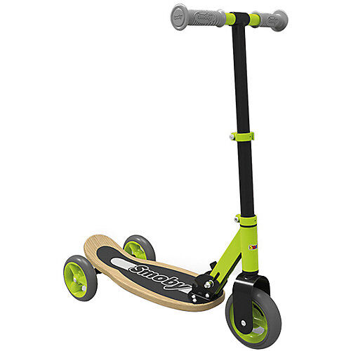 Smoby Holz Scooter, 3 Räder grün
