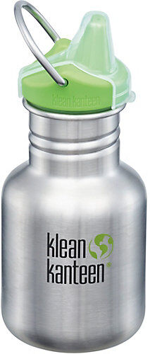 klean kanteen Edelstahl-Trinkflasche Klean Kanteen KID CLASSIC Brushed Stainless, 355 ml, Sippy Cap silber-kombi