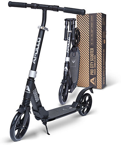 APOLLO City Scooter klapp- und höhenverstellbar Tornado schwarz/silber