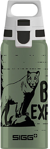 SIGG Alu-Trinkflasche WMB ONE Brave Mountainlion , 600 ml grün-kombi