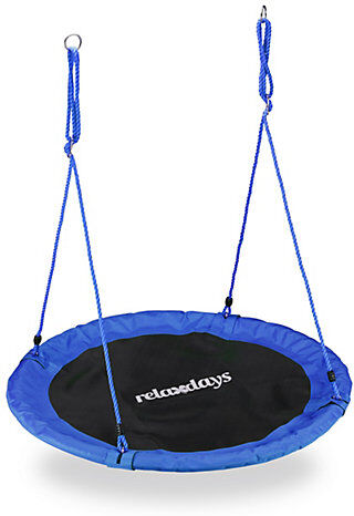 relaxdays Nestschaukel 110 cm blau