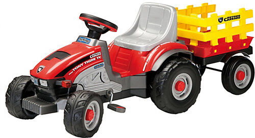 Peg Perego Traktor Mini Tony Tigre (mit Anhänger) mehrfarbig