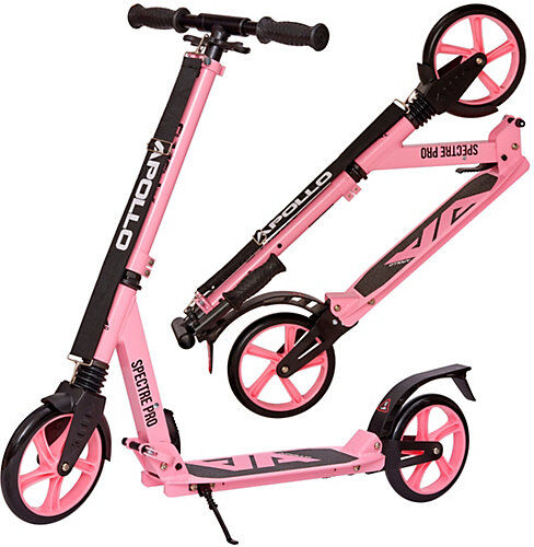 APOLLO City Scooter klapp- und höhenverstellbar Spectre Pro schwarz/rosa