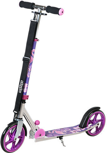 myToys Scooter 205 mit Tragegurt, Design Flamingo lila