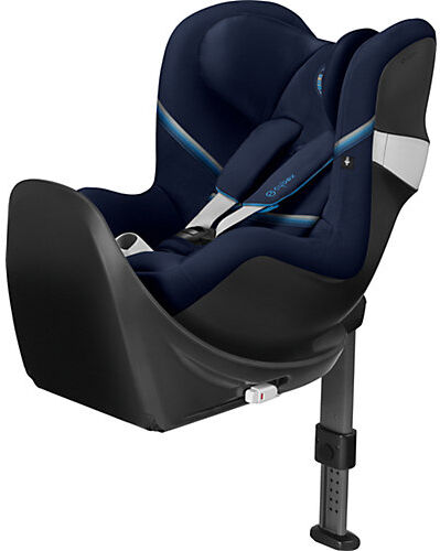 CYBEX Auto-Kindersitz Sirona M2 i-Size inkl. Base M, Gold-Line, Navy Blue dunkelblau