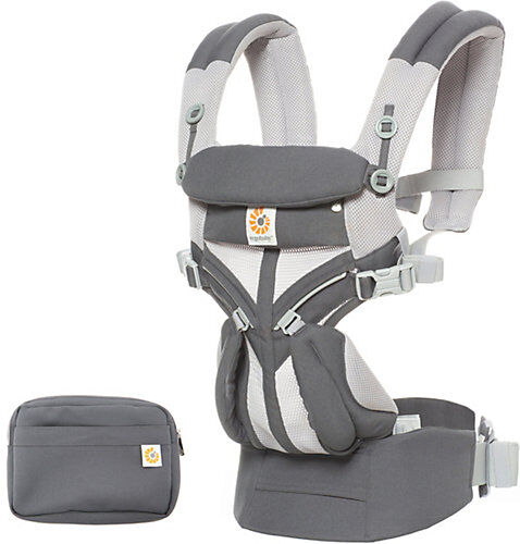 ERGObaby Babytrage Omni 360°, Cool Air Mesh, Carbon Grey grau-kombi