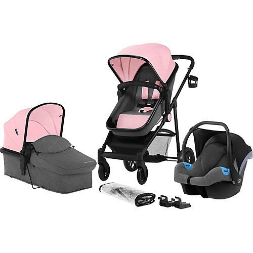 Kinderkraft Kombi Kinderwagen JULI, 3 in 1, pink