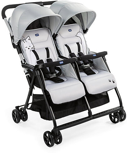 CHICCO Zwillingsbuggy Ohlalà Twin, silber