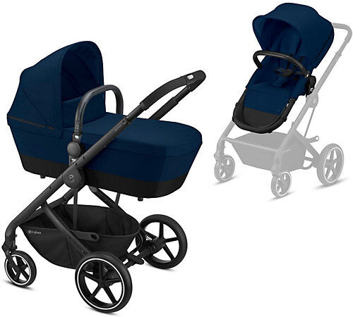 CYBEX Kombi Kinderwagen BALIOS S, 2in1, BLK, Navy Blue/ Navy blue blau