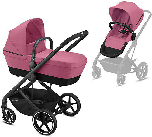 CYBEX Kombi Kinderwagen BALIOS S, 2in1, BLK Magnolia Pink/ purple lila