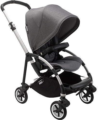 bugaboo Sportwagen Bee6 komplett, alu/grau-grau meliert schwarz/silber