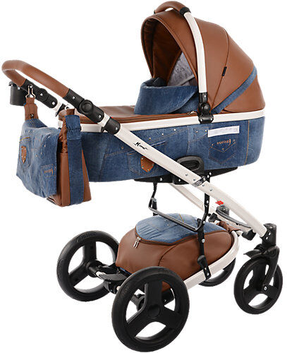 knorr-baby Kombi-Kinderwagen K-One, Blue Jeans blue denim