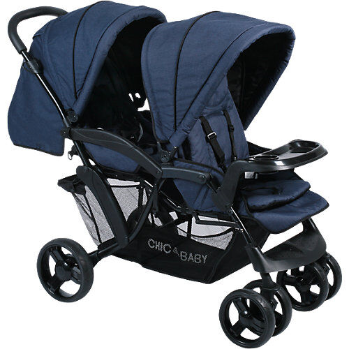 Chic 4 Baby Geschwisterwagen Doppio, navy blau