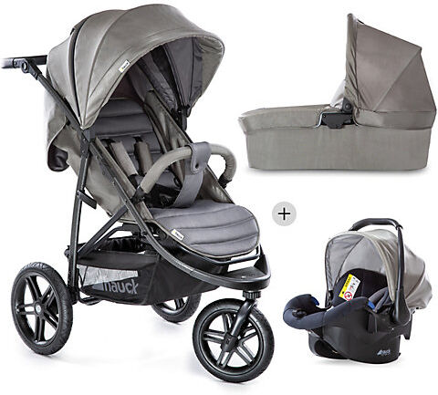 Hauck Kombi Kinderwagen Rapid 3R Trioset, Charcoal dunkelgrau