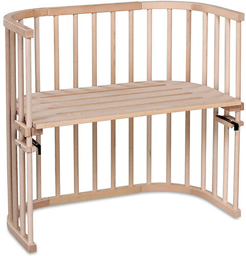 Tobi Beistellbett babybay original, natur unbehandelt, extra belüftet holzfarben